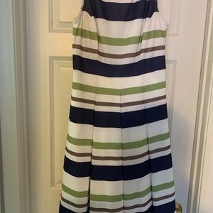 Eva Mendez Short striped dress